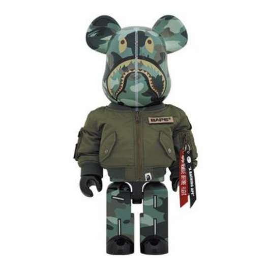 BE@RBRICK Bape Alpha Industries 1000%