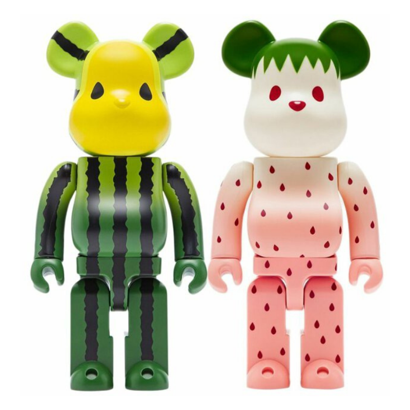 BE@RBRICK Clot Fruits Watermelon Strawberry Set 1000%