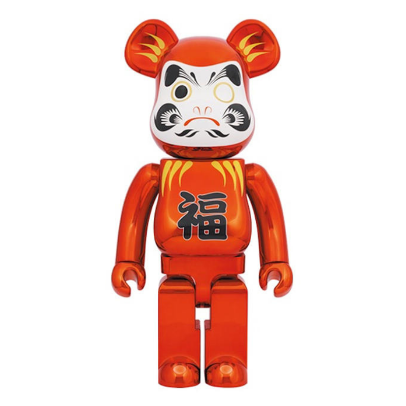 BE@RBRICK Daruma Red Plating 1000%