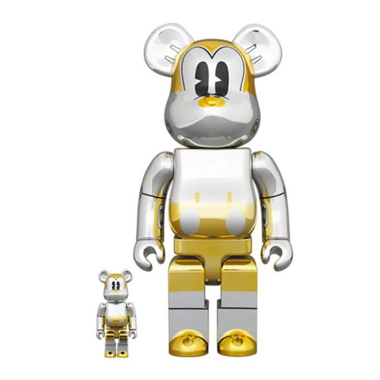 BE@RBRICK Hajime Sorayama Future Mickey 400% + 100%