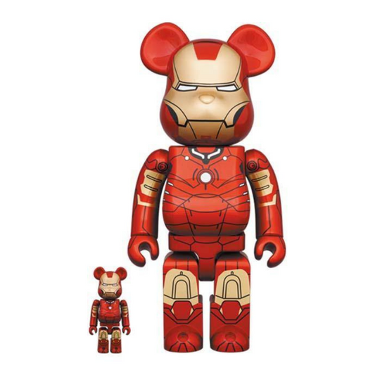 BE@RBRICK Iron Man Mark 3 400% + 100%