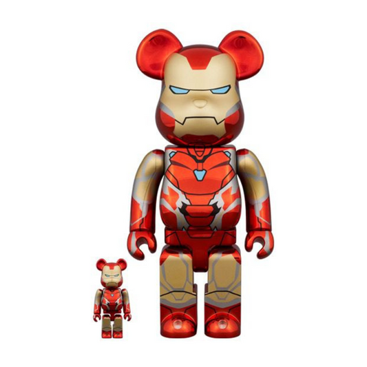 BE@RBRICK IRONMAN MARK85 CHROME Ver. 400% + 100%