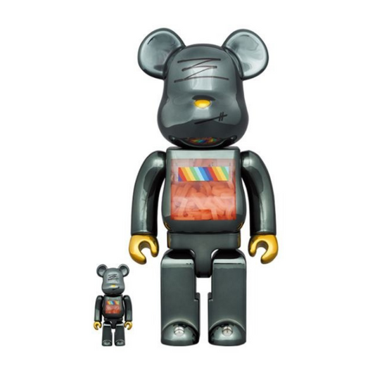 Bearbrick JSB Black Chrome 4th Ver. 400% + 100%