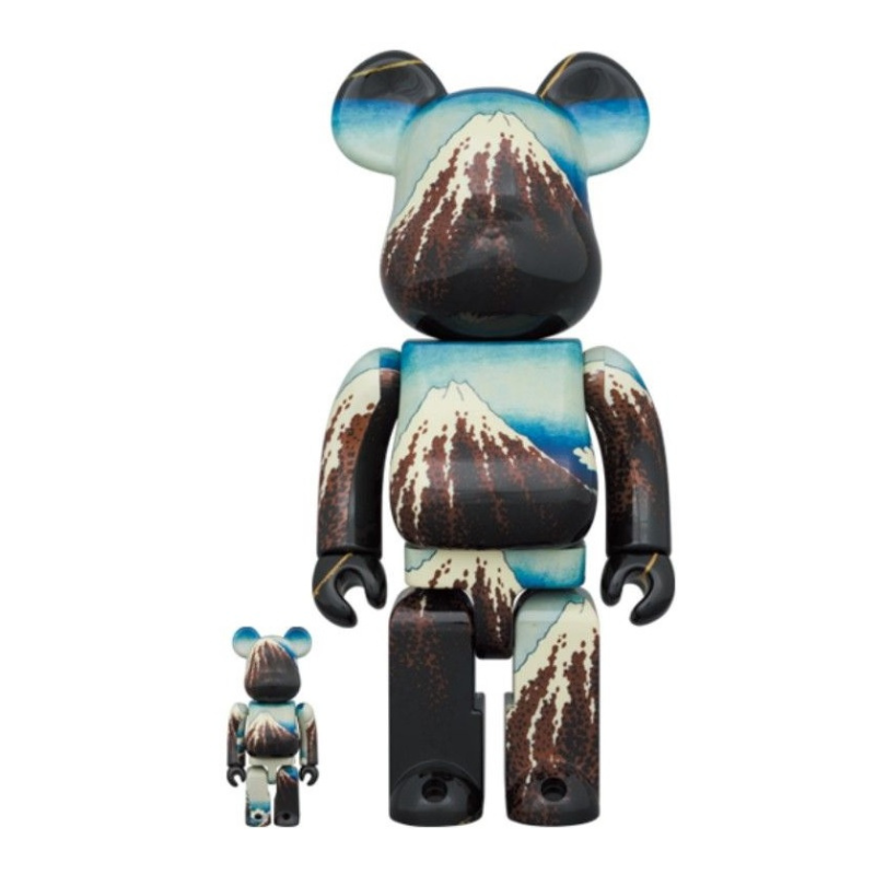 BE@RBRICK Katsushika Hokusai Mt Fuji 400% + 100%