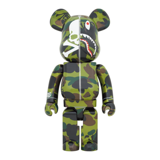 BE@RBRICK Mastermind Vs Bape Green 1000%