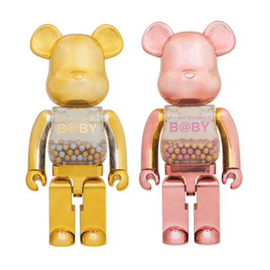 BE@RBRICK My First Baby Gold & Pink 400%