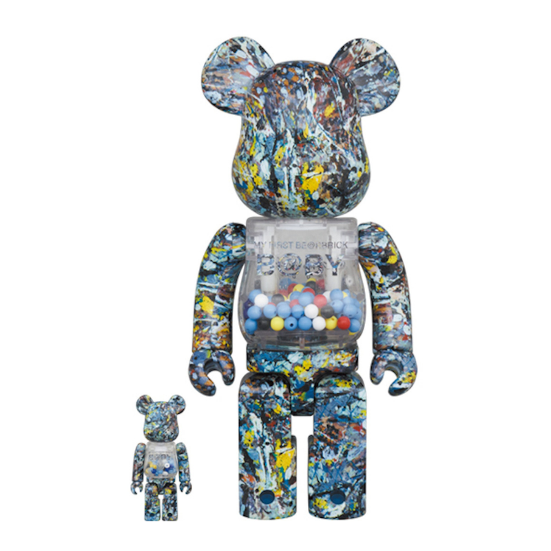 BE@RBRICK My First Baby Jackson Pollock Studio 400% + 100%