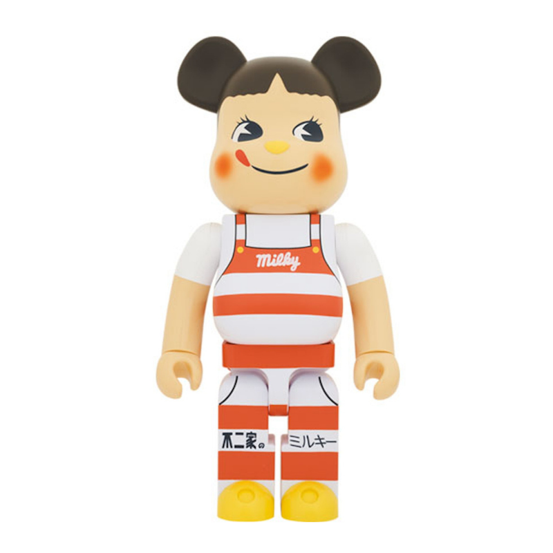 Bearbrick Peko-Chan Milky Triangle Hat 1000%