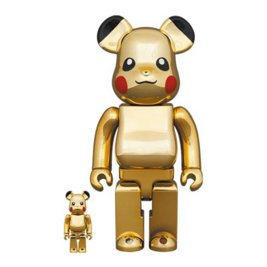 Bearbrick Pikachu Chrome Ver. 400% + 100%