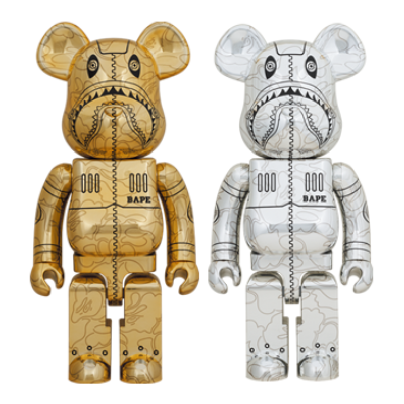 BE@RBRICK Sorayama Bape Camo Shark 1000%