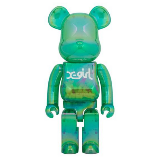 BE@RBRICK X-girl CLEAR GREEN Ver. 1000%